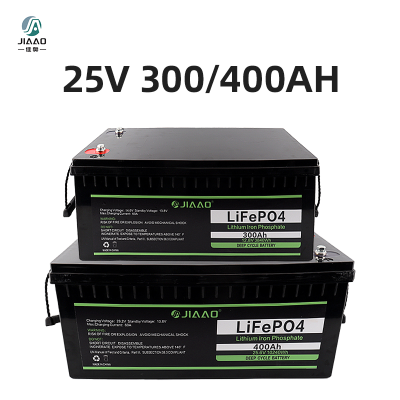 Batterie lithium - ion LiFePO4 rechargeable 25v 300 / 400ah avec BMS Bluetooth