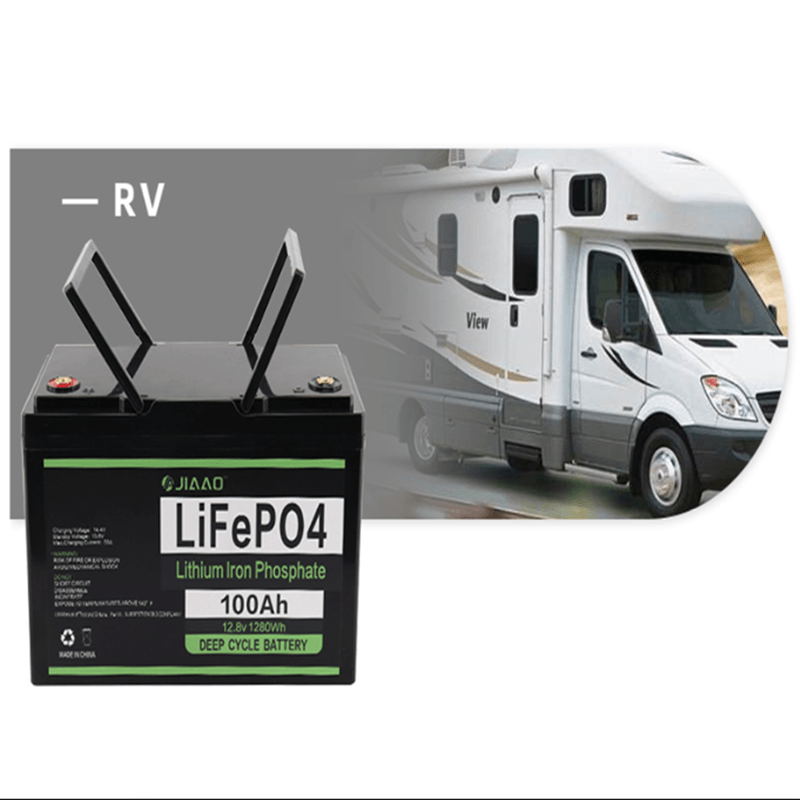 Batterie LiFePO4: batterie lithium - fer 12V 100ah, poids léger, batterie LiFePO4 12V 100 Ah, longue durée de vie, pour camping - car RV