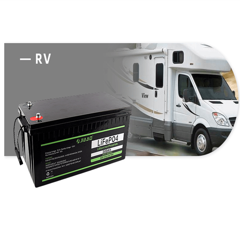 Batterie LiFePO4, batterie lithium - fer 12V 200ah, poids léger, batterie LiFePO4 12V 200ah, longue durée de vie, pour camping - car RV